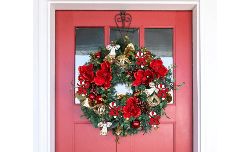 Christmas Wreath With Patches