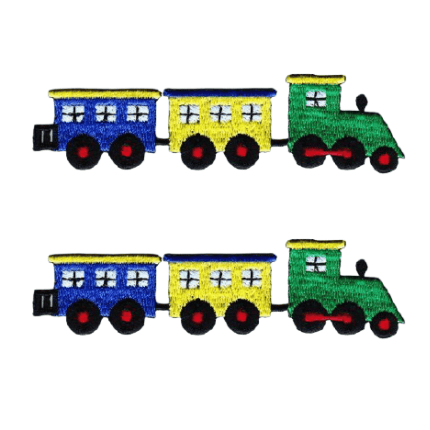 (2-pack) Choo-Choo Train Children's Iron On Patch - Large