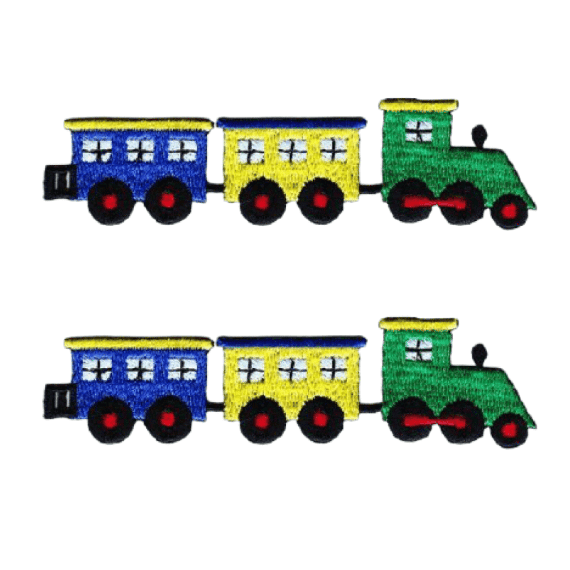 (2-pack) Choo-Choo Train Children's Iron On Patch - Large