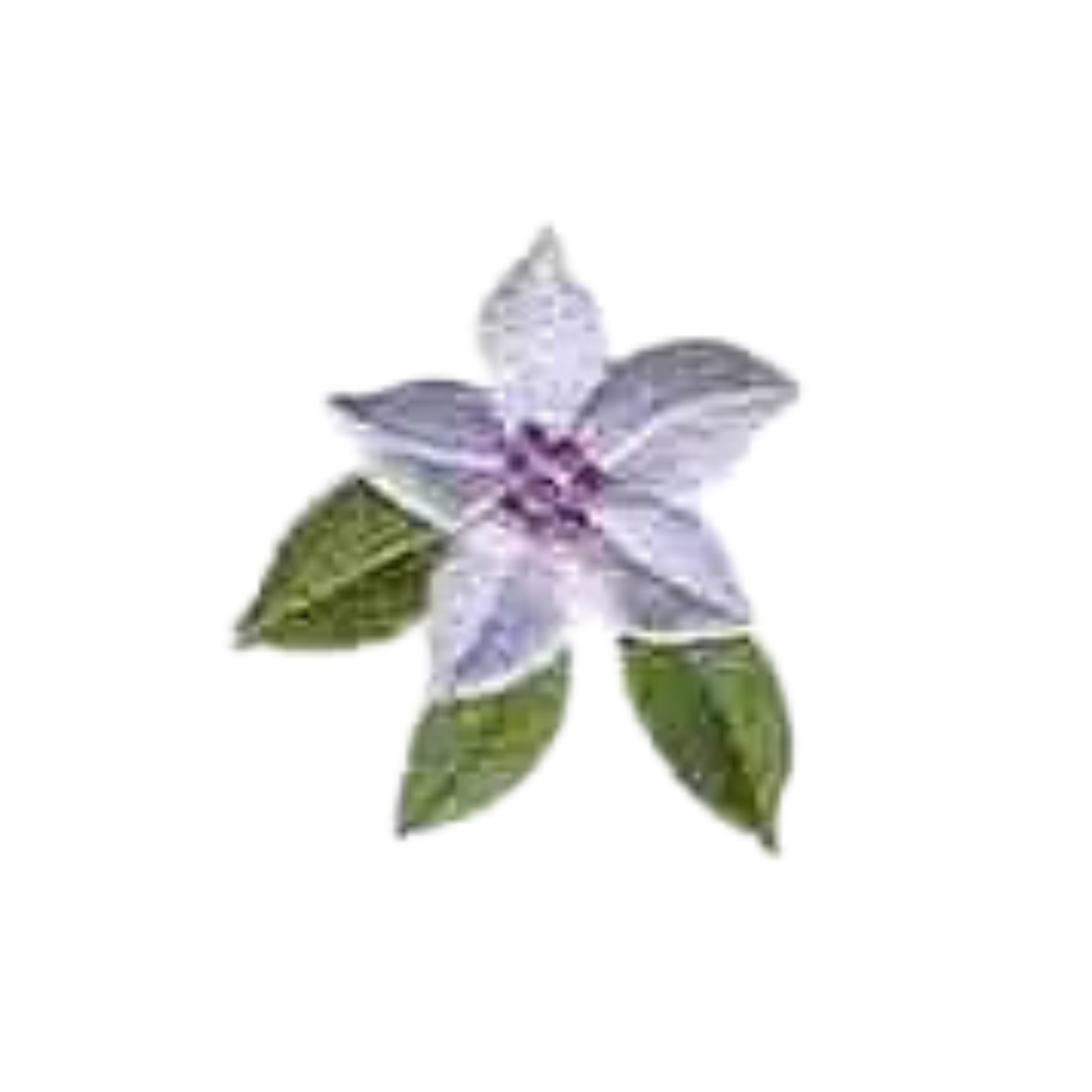 Add a touch of charm to your DIY crafts with the Laughing Lizards Single Purple Flower (3-Pack) Iron On Patch, featuring a simple five-petaled light purple flower and three green leaves—perfect for flower patch projects.