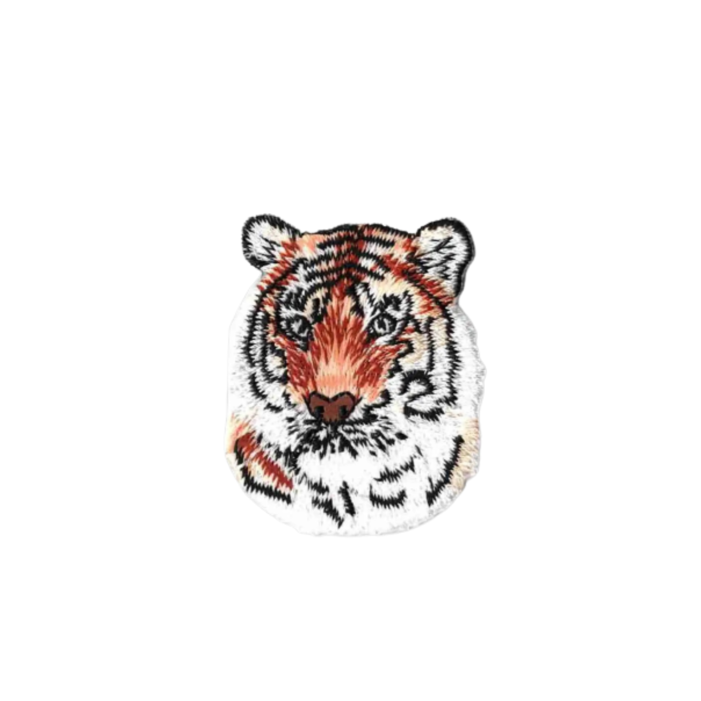 Add bold style to jackets, bags, or hats with Laughing Lizards’ Tiger Head Iron On Patch (3 Pack), featuring vibrant orange, black & white embroidery and a detailed tiger face.