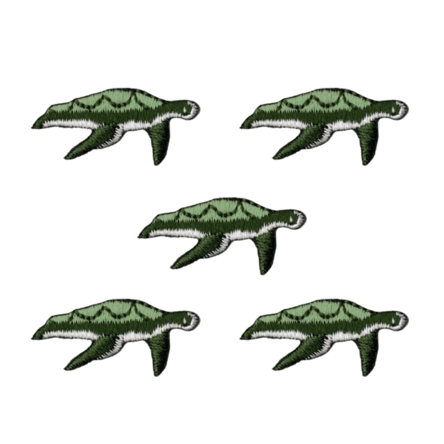 (3-Pack) Cute Little Land Turtle Embroidered Iron on Patch