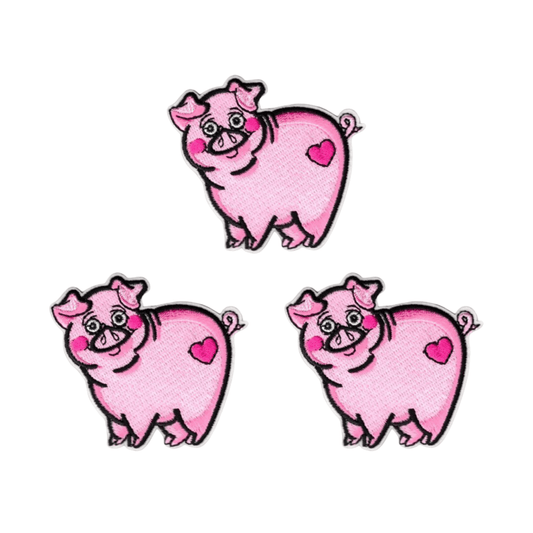 Cartoon Pig Iron on Patch