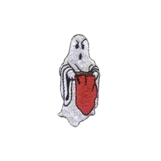 Trick or Treat Ghost Patches (5-Pack) Halloween Embroidered Iron On Patch