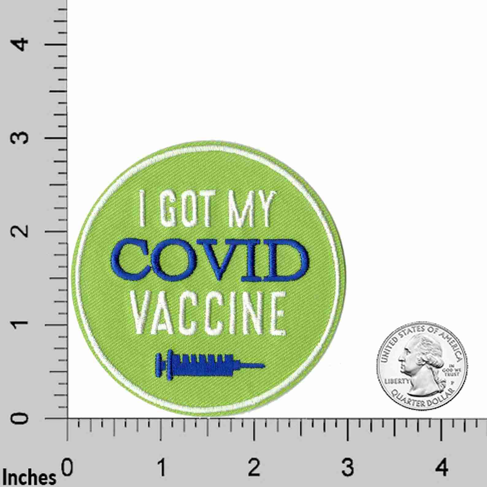 I got my I Got My Covid Vaccine embroidered patch.