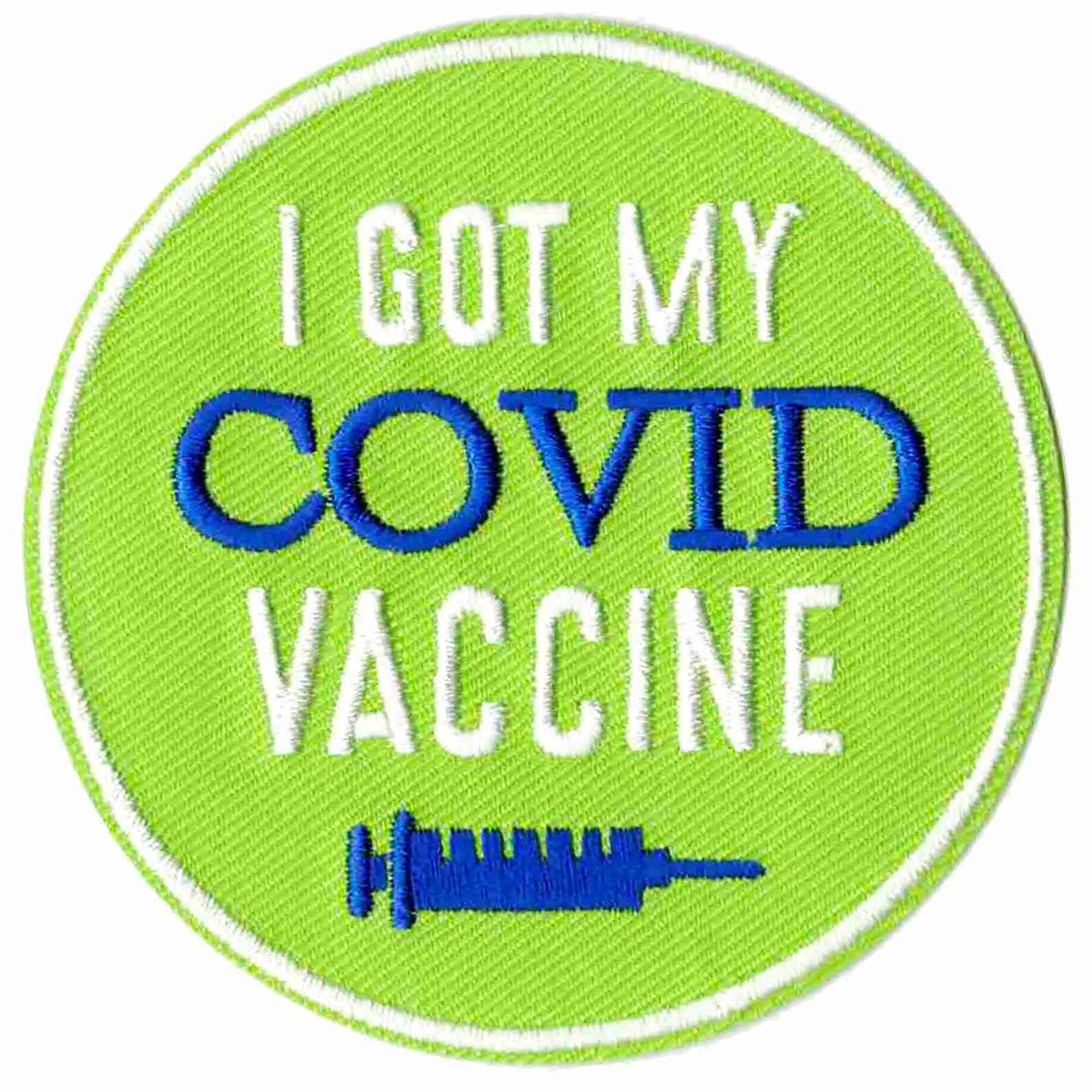 I got my I Got My Covid Vaccine Patch / Vaccinated Against Covid Patch Set embroidered patch.