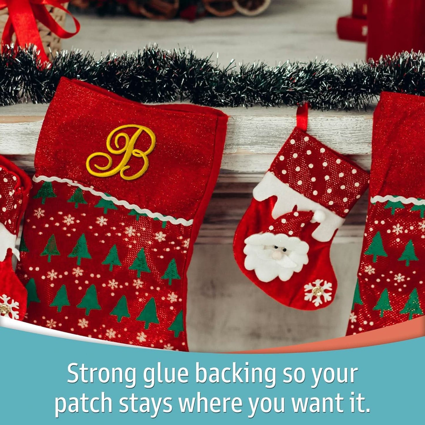 Metallic Gold Script Iron On Letter Kit