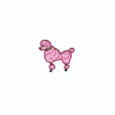 product 4 2 426 fu lt xs fuchsia poodle iron on patch