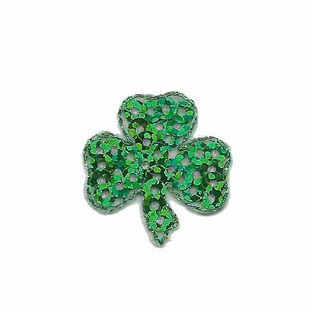 Shamrock St Patricks Day 3 Leaf Clover Iron on Applique