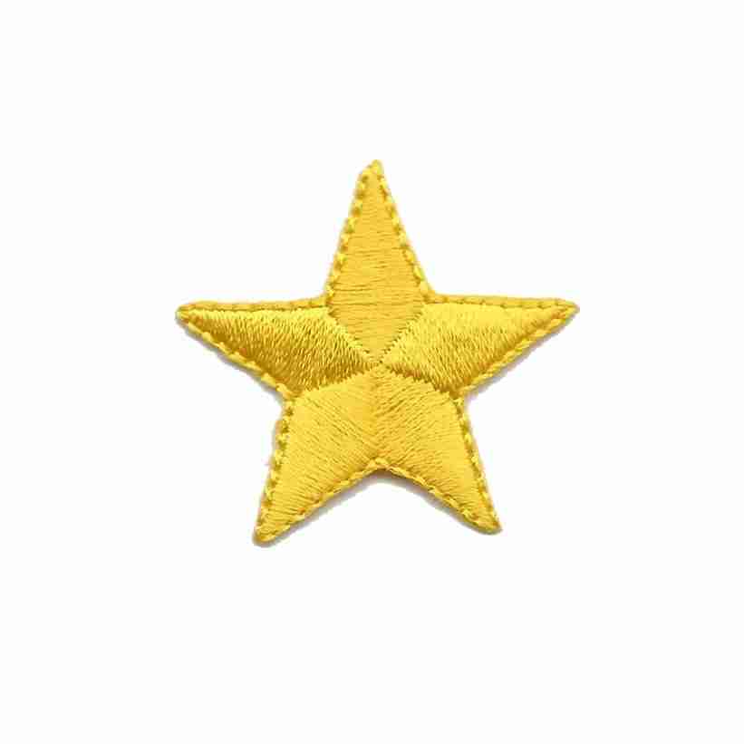 1.5 Inch Star  Iron On Patch (10 Pack)
