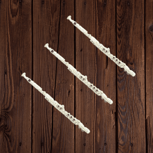 Flute Iron On Musical Patch Applique