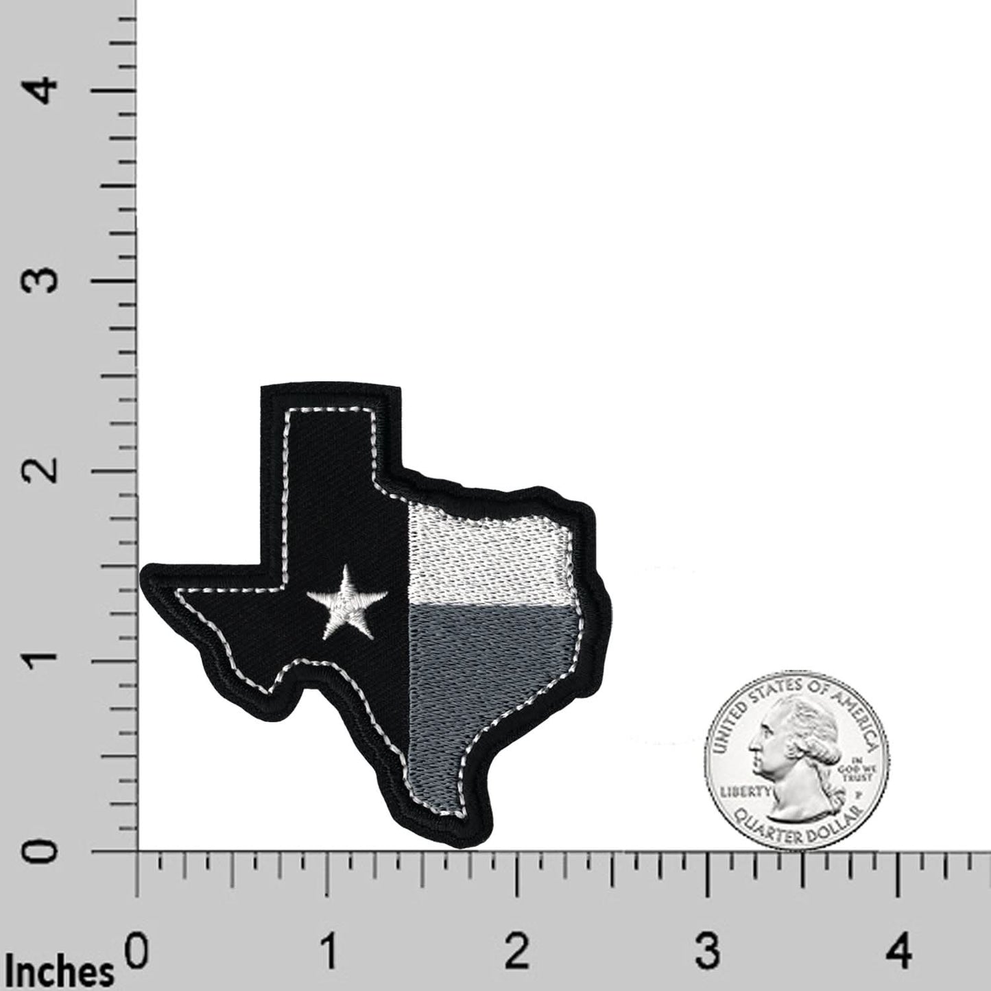 Texas Flag Patches (2-Pack) USA Flag Embroidered Iron On Patch Applique