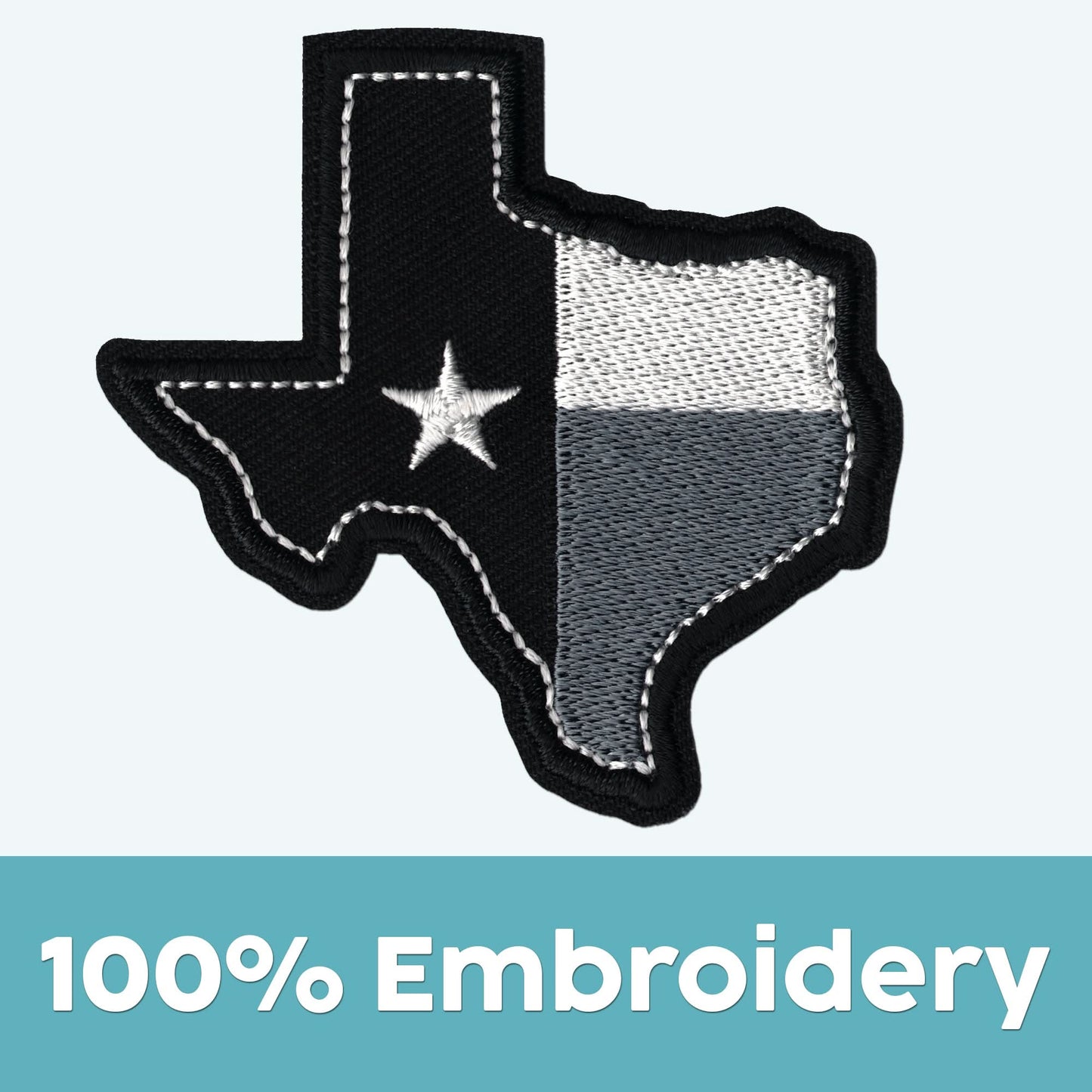 Texas Flag Patches (2-Pack) USA Flag Embroidered Iron On Patch Applique