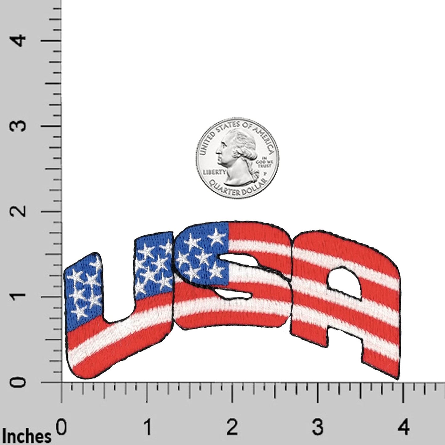 Patriotic USA (2-Pack) Iron on Patch