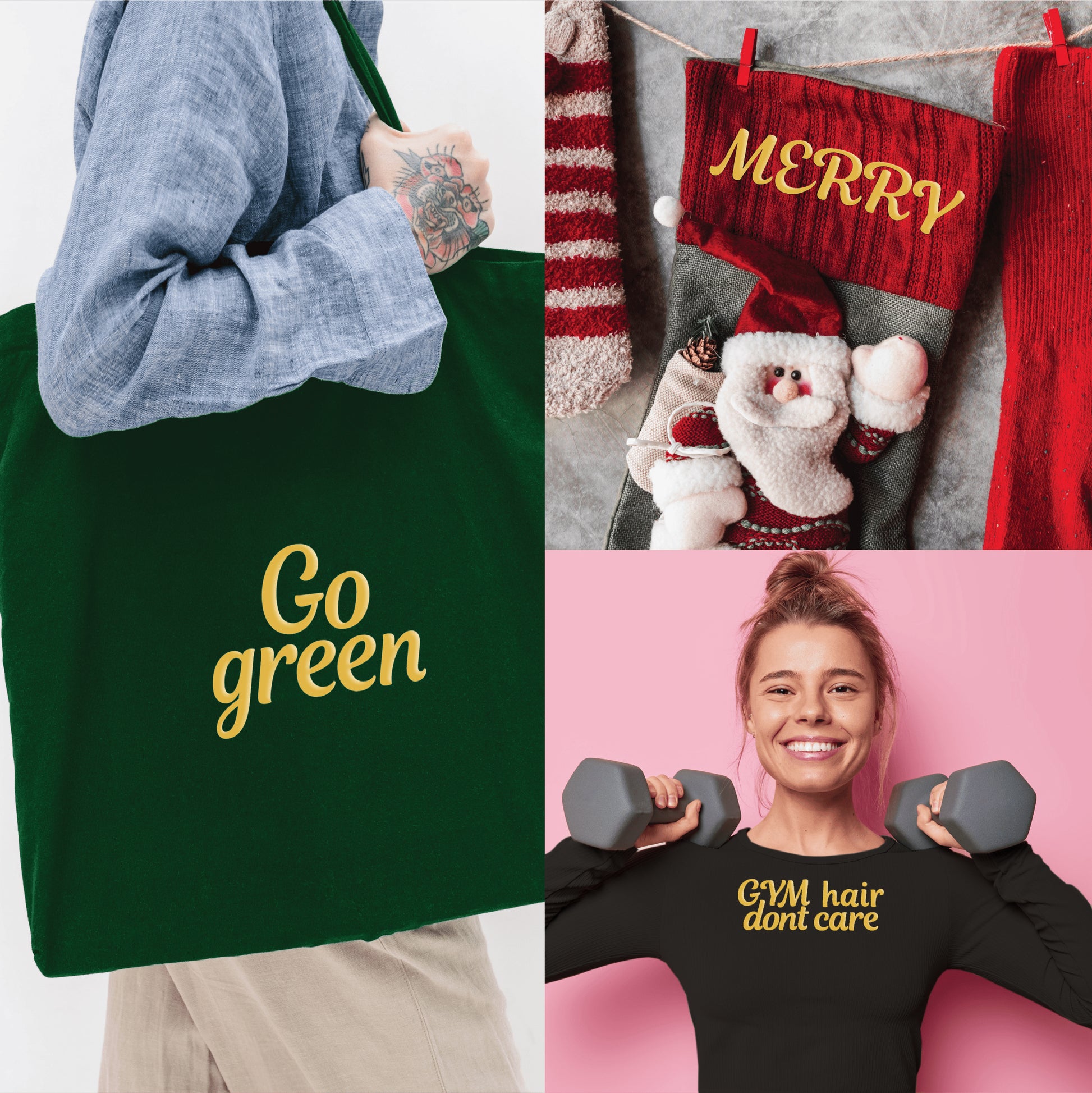 Create unique gifts with Laughing Lizards’ Cursive White Transfer Alphabet Kit—208 letters to personalize tote bags, Christmas stockings, and shirts with custom phrases or monograms.