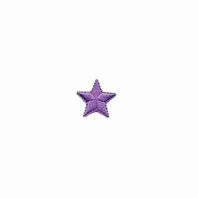 Purple star Patches iron on appliques 1 inch size