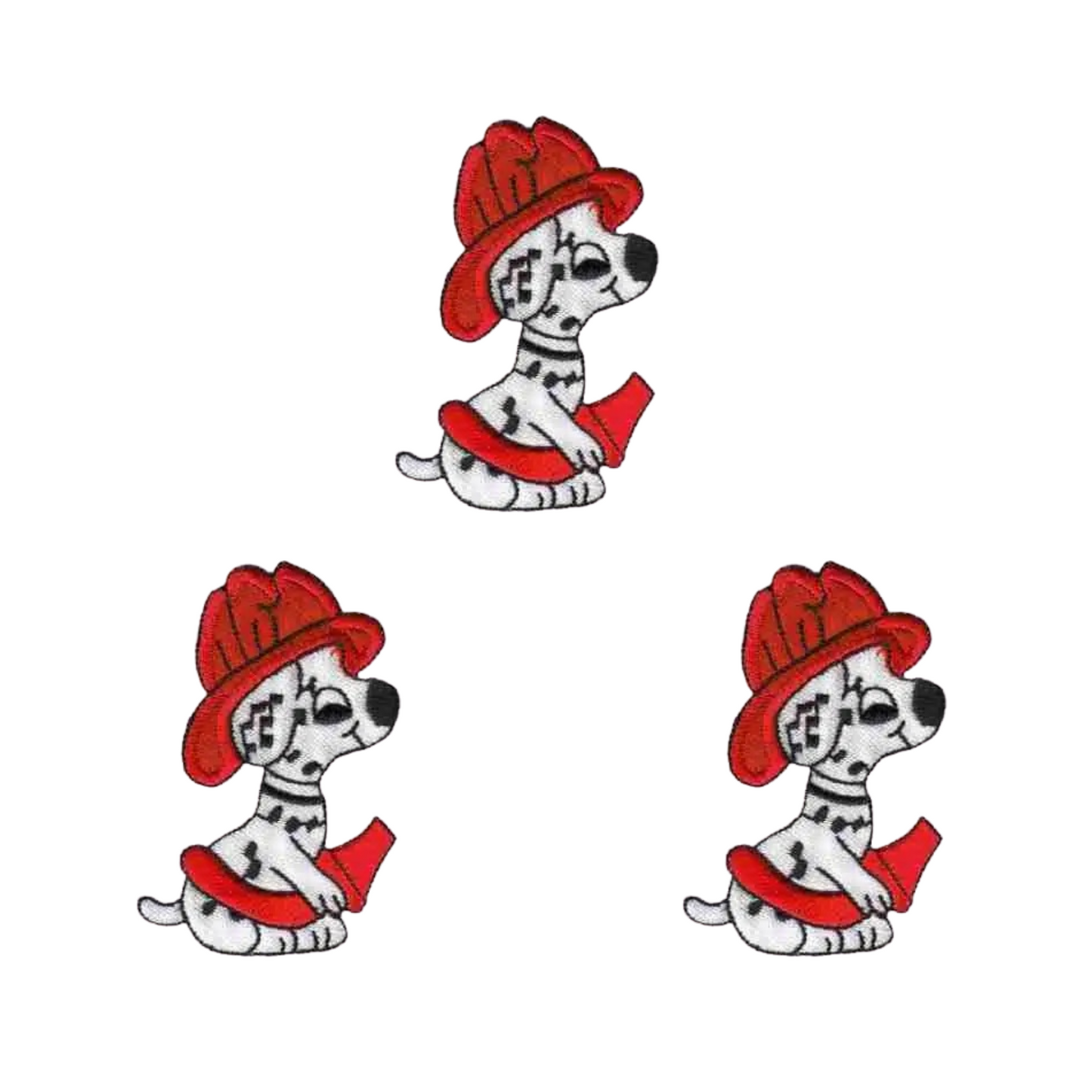 Fire Dept. Dalmatian Puppy (3-Pack) Iron On Patch