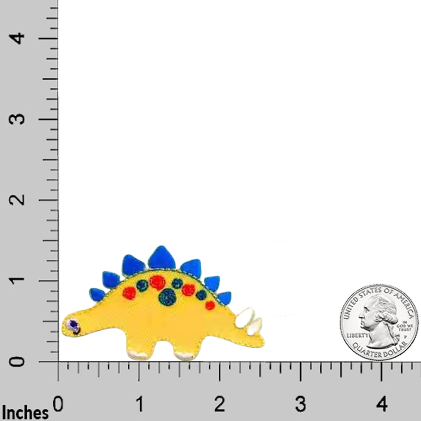 Cute Stegosaurus Dinosaur Embroidered Children's (3-Pack) Iron on Patch