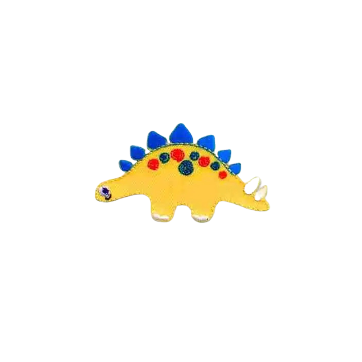 Cute Stegosaurus Dinosaur Embroidered Children's (3-Pack) Iron on Patch