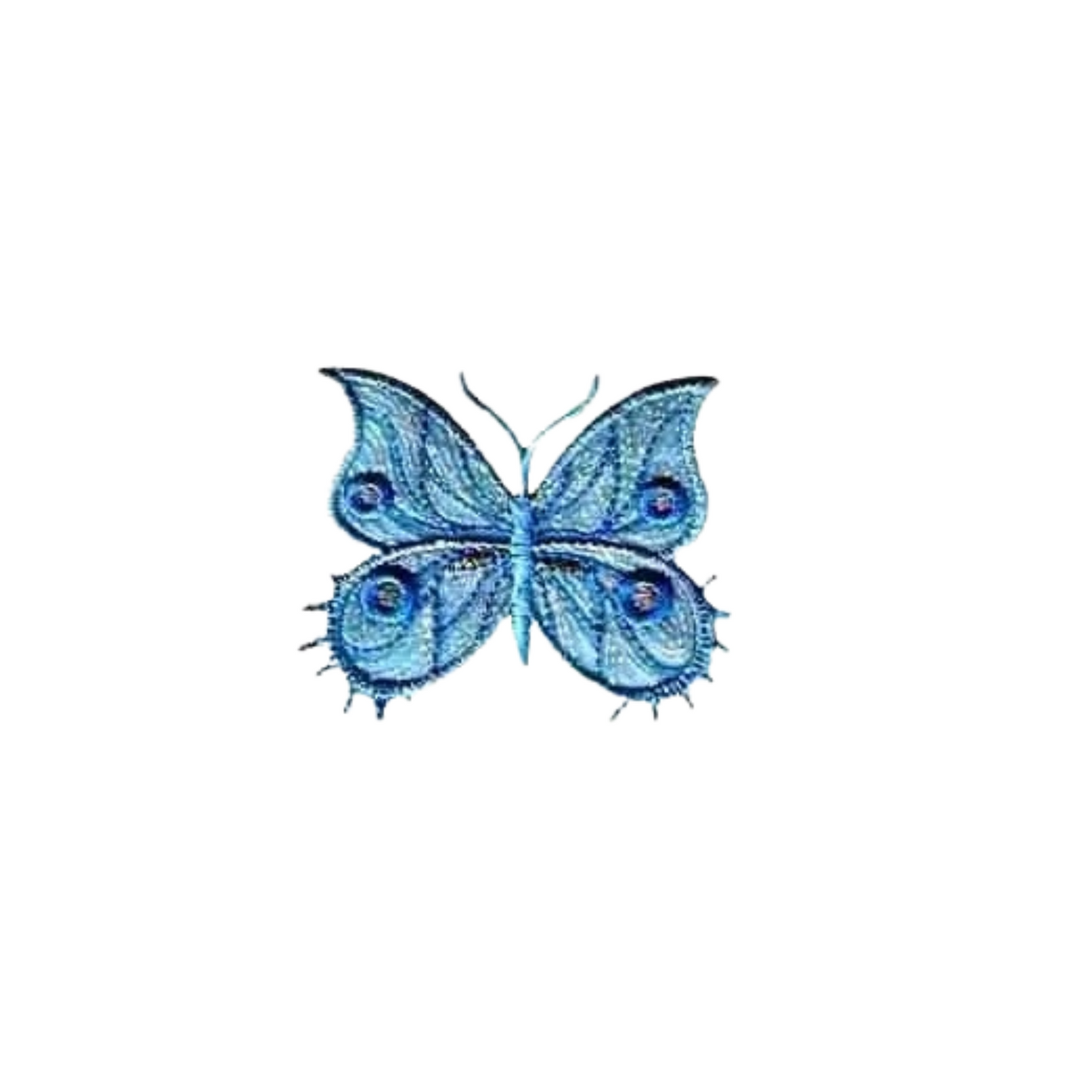 Fancy Sparkle Butterfly (3-Pack) Iron On Patch - Large: Multiple Colors