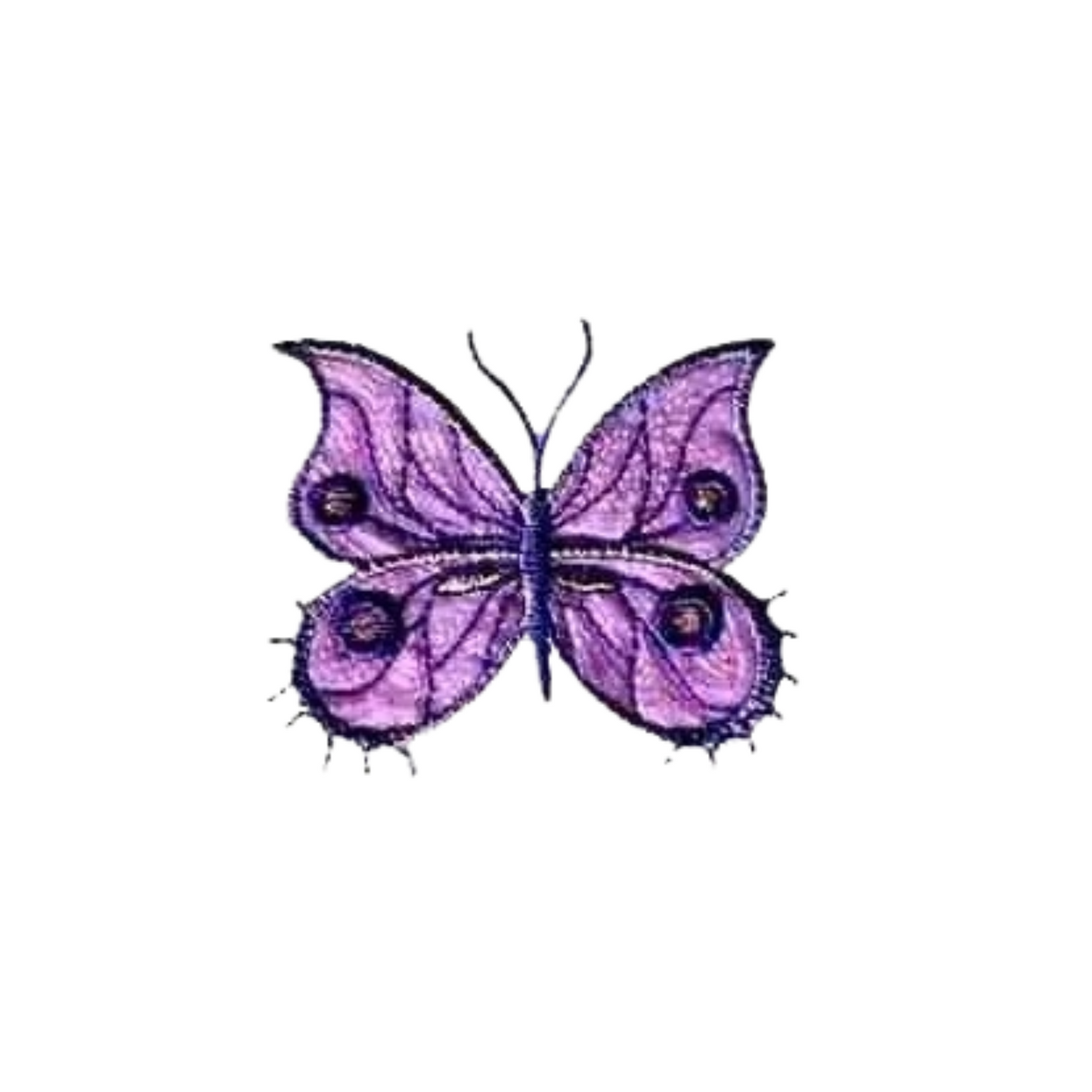 Fancy Sparkle Butterfly (3-Pack) Iron On Patch - Large: Multiple Colors