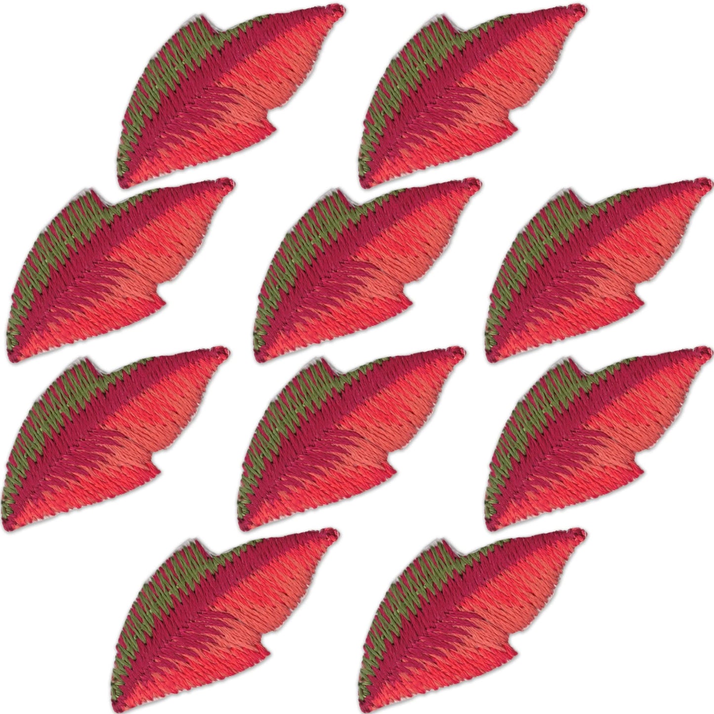 Fall Leaf Patches (10 Pack) Fall Embroidered Iron On Patch- Small