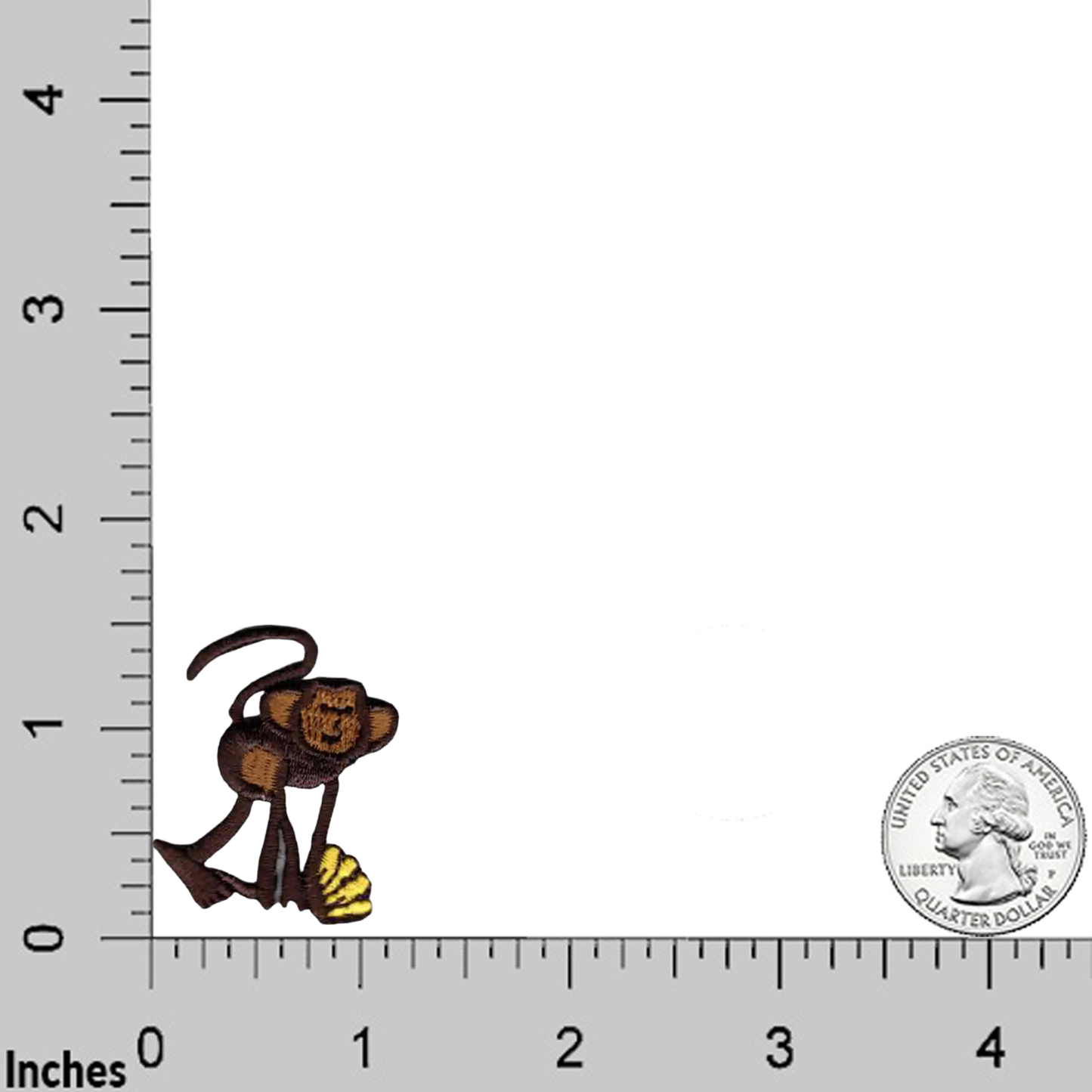 Monkey with Bananas (5-Pack) Iron on Patch