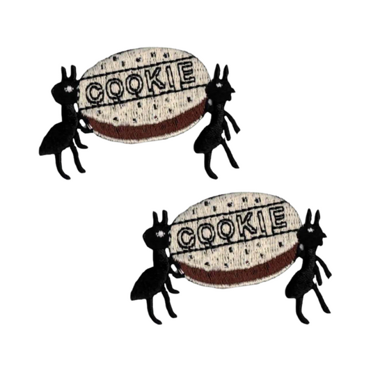 Ants with Cookie Insect (2-Pack) Iron On Patch