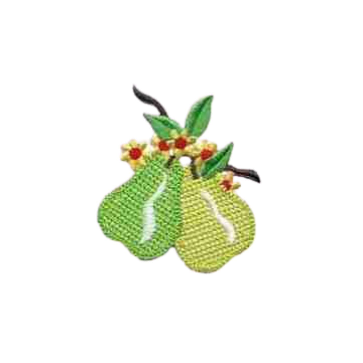 Two Crocheted Pears Fruit (3-Pack)Iron On Patch