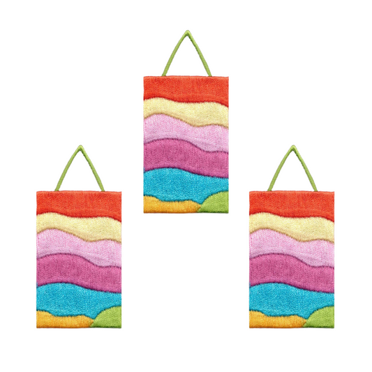 60's Retro Tall Shopping Bag (3-Pack) Iron on Patch