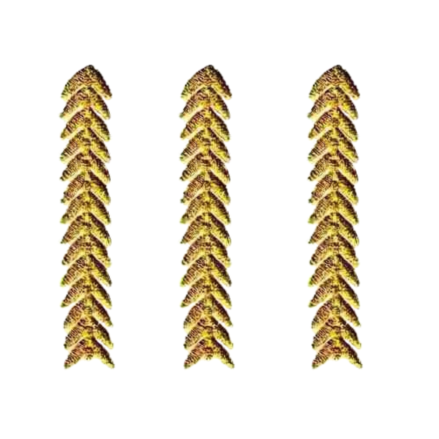 Gold Chevron Strip (3-Pack) Iron On Military Patch