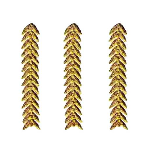 Gold Chevron Strip (3-Pack) Iron On Military Patch