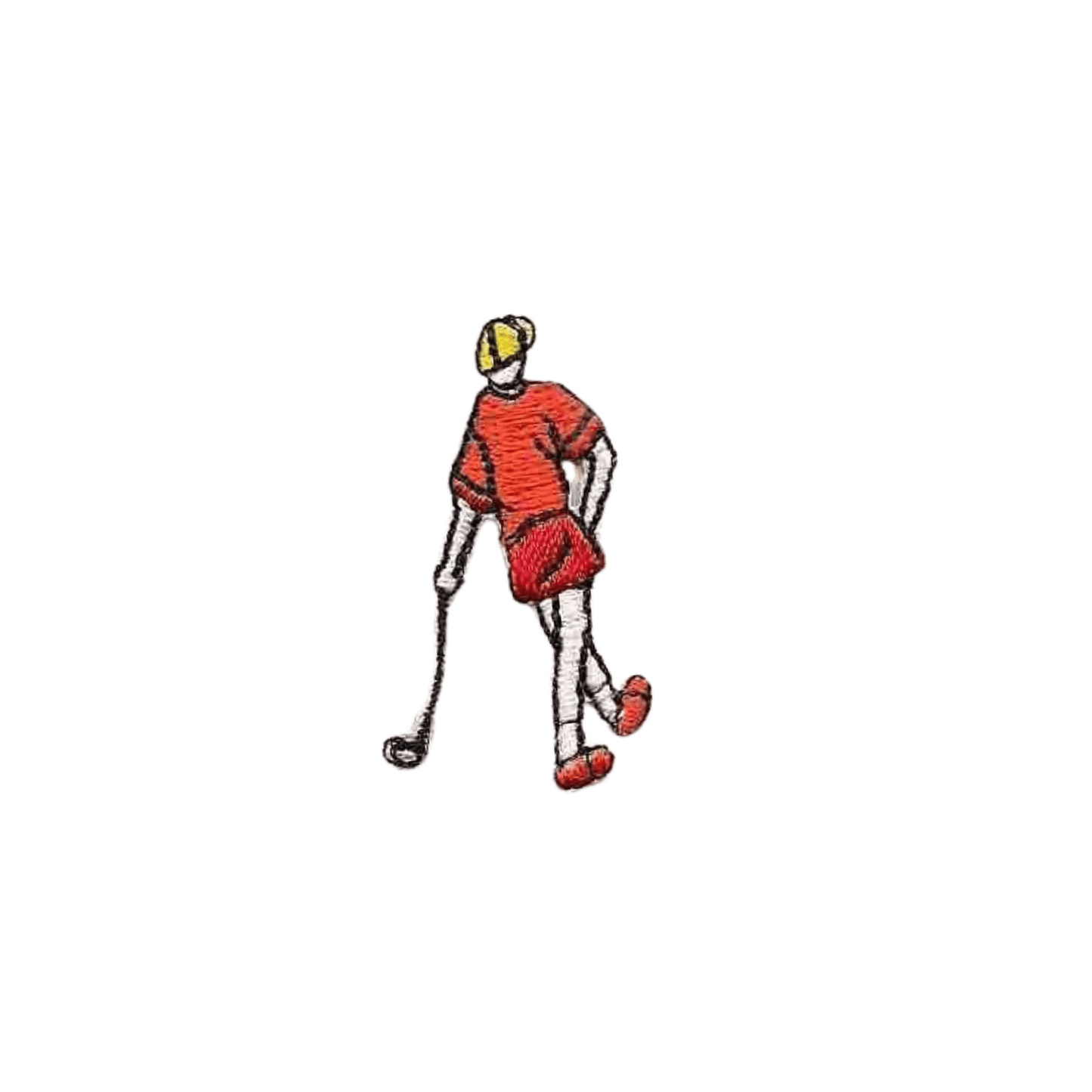 Tiny Golfer in Orange (5-Pack) Iron on Patch