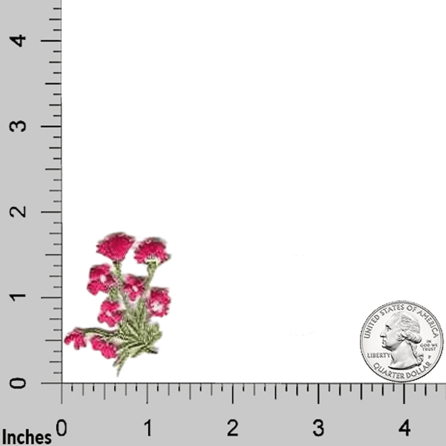 Pink Bunches of Wildflowers Iron on Patch