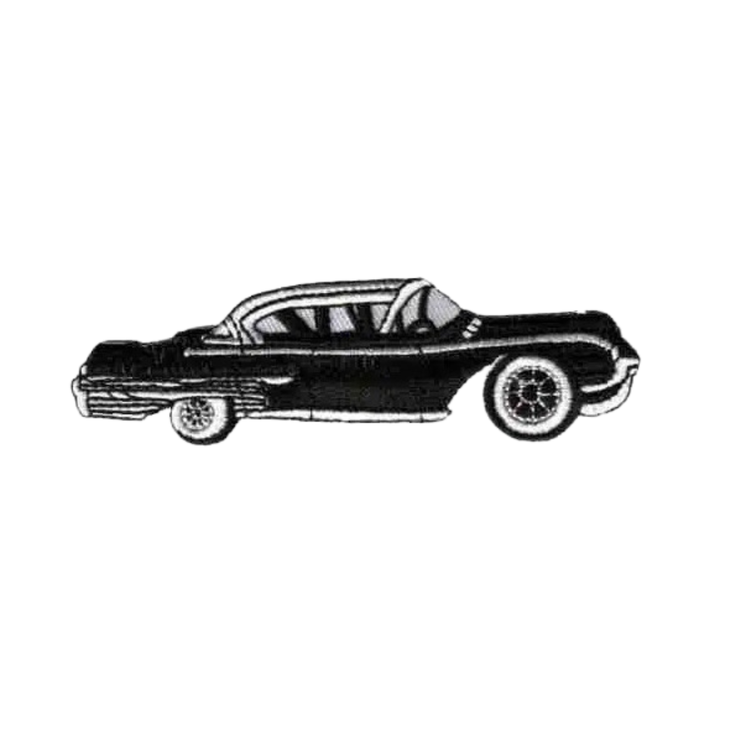 Cadillac Car (2-Pack) Iron On Patch: Pink or Black