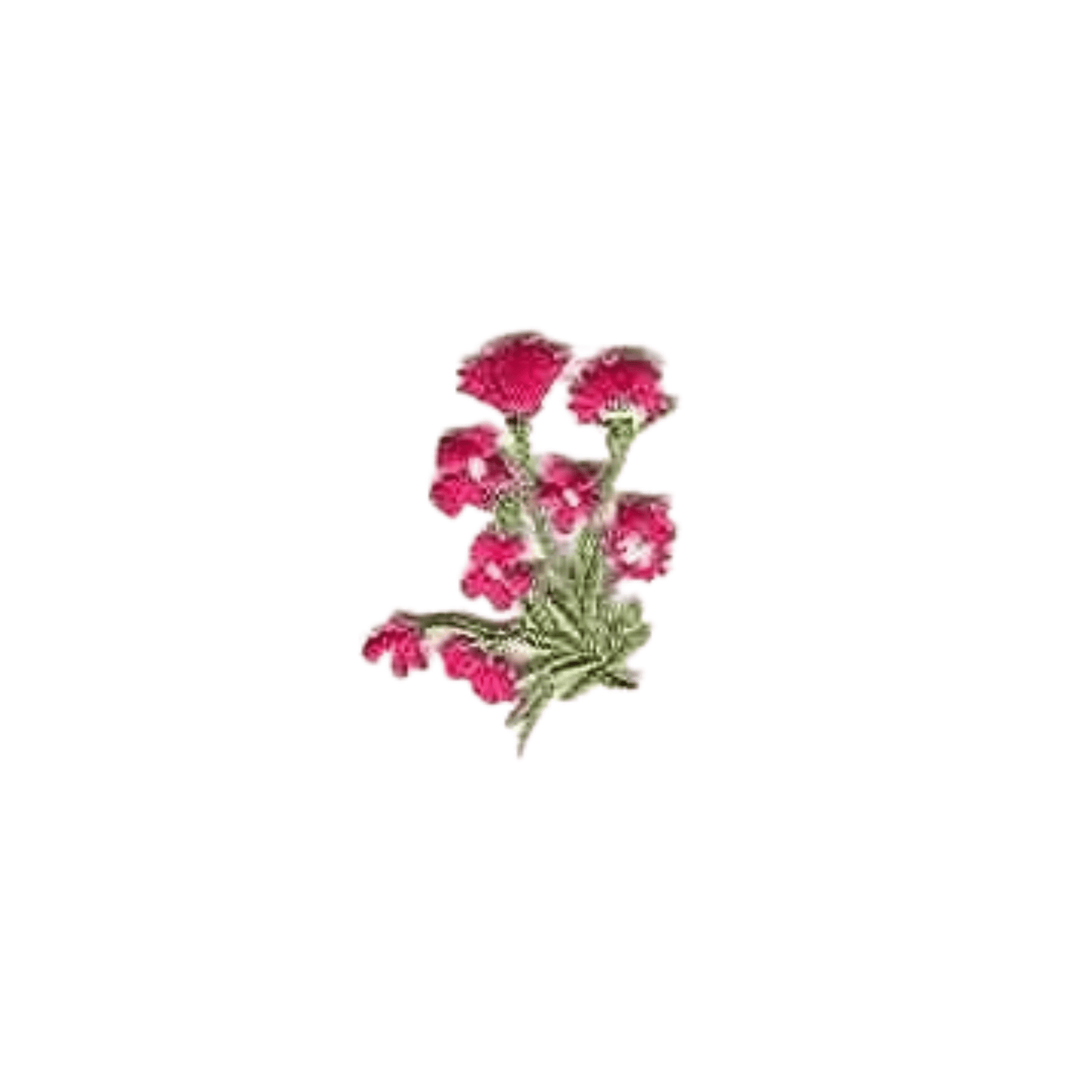 Pink Bunches of Wildflowers Iron on Patch