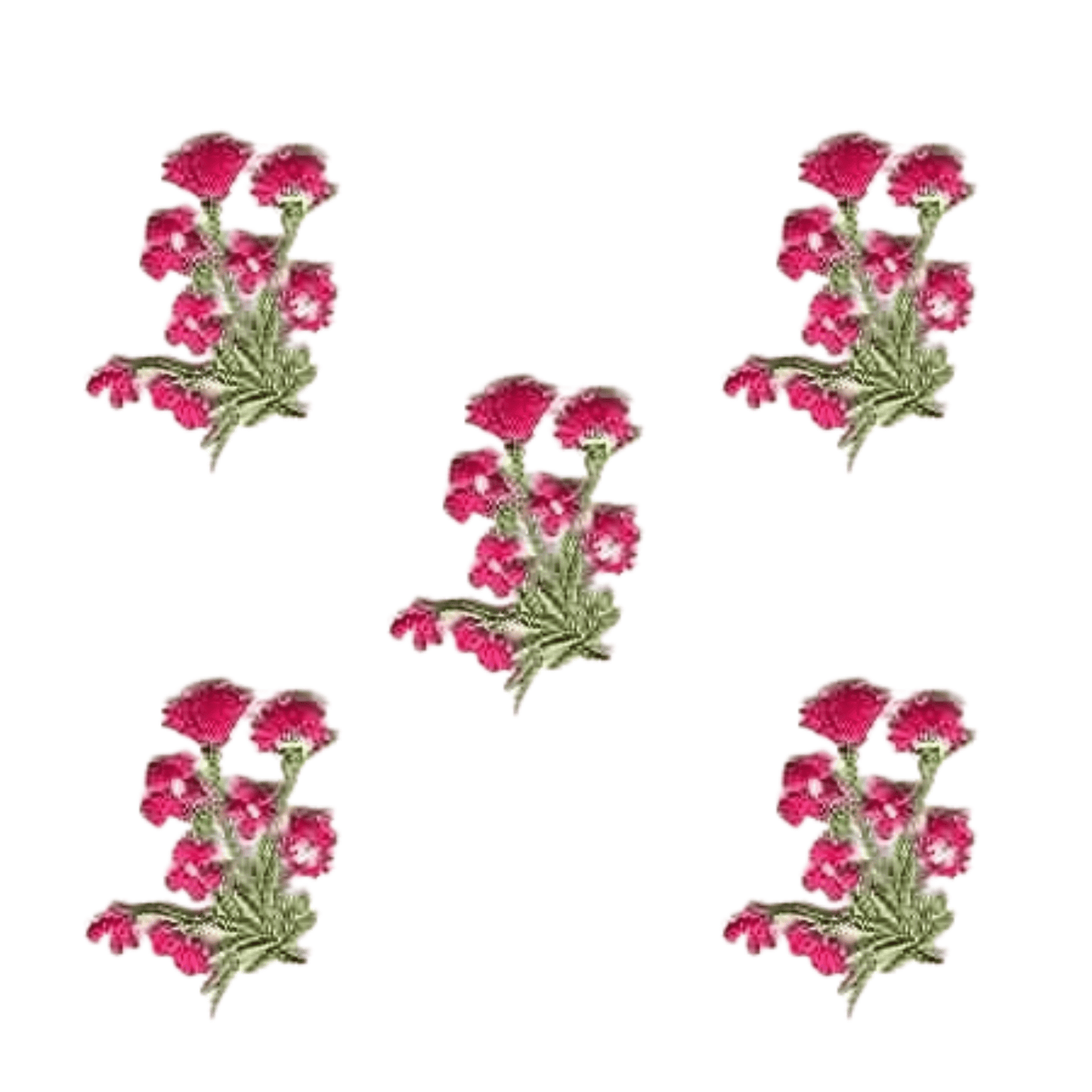 Pink Bunches of Wildflowers Iron on Patch