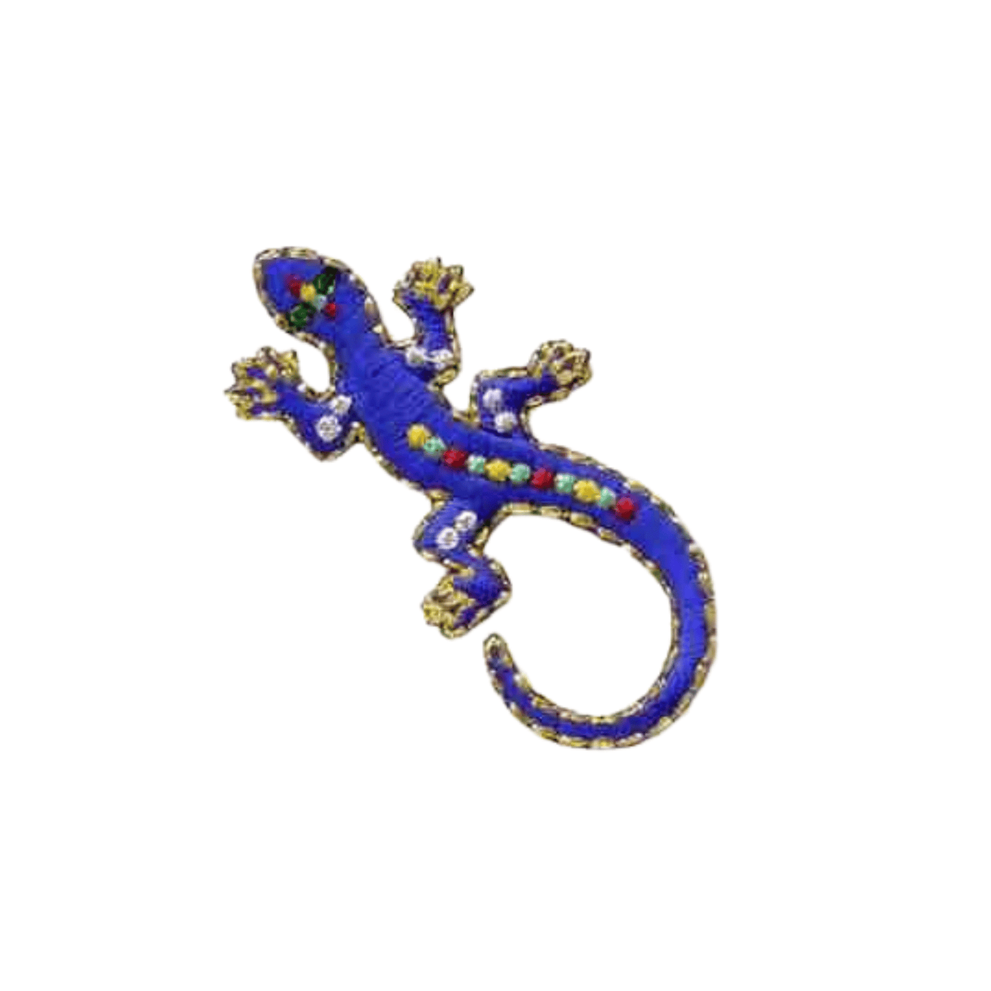 Royal Blue Jewel Lizard (3- Pack) Reptile Iron On Patch