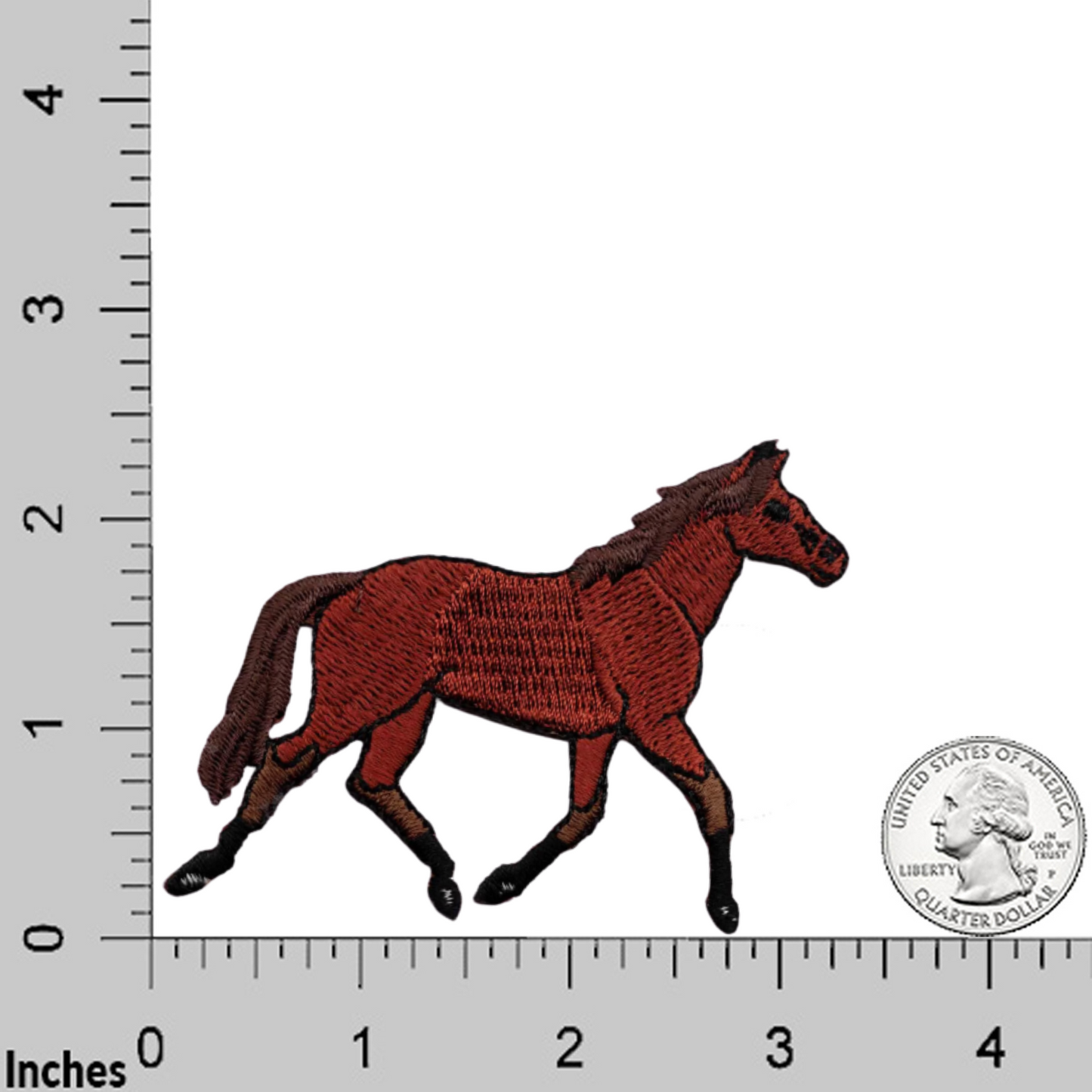 Trotting Equestrian Horse (3-Pack) Iron On Patch