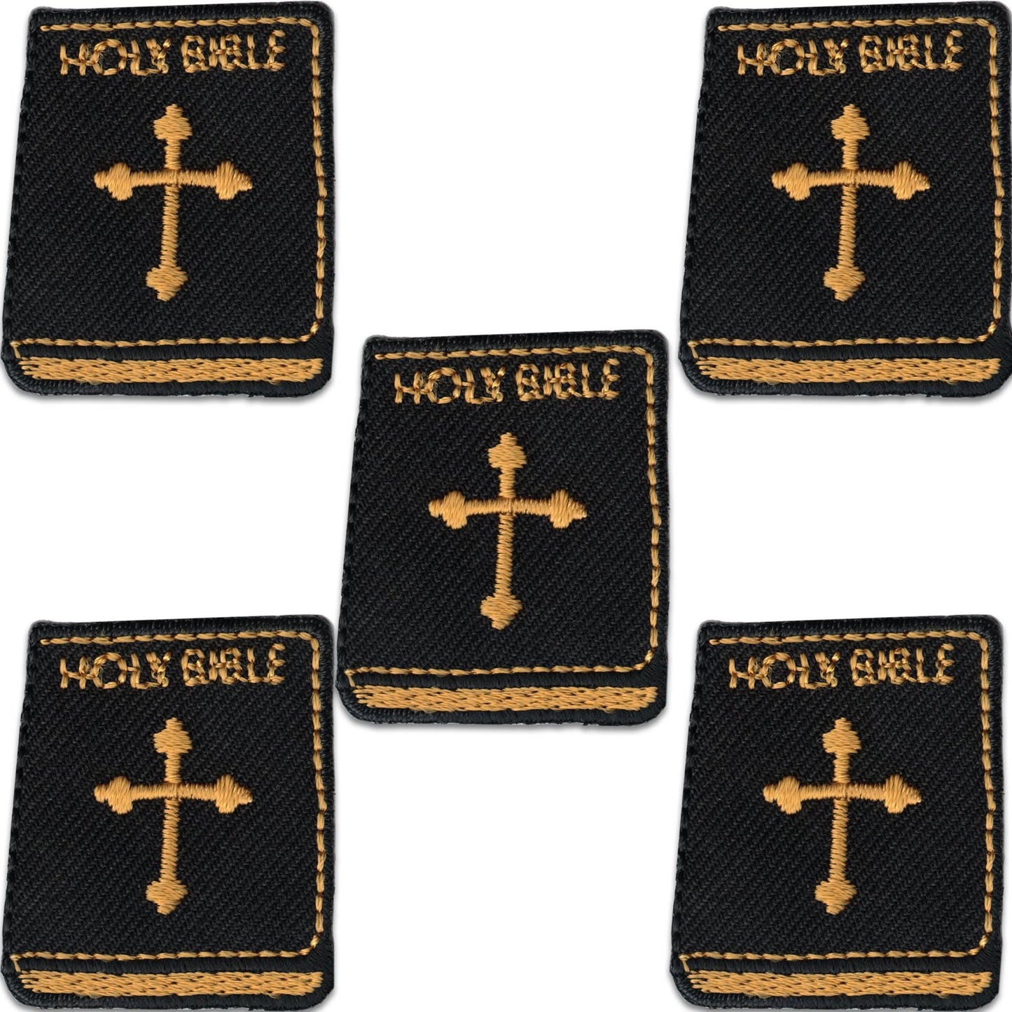 Holy Bible Religious Iron On Patch (5 Pack)