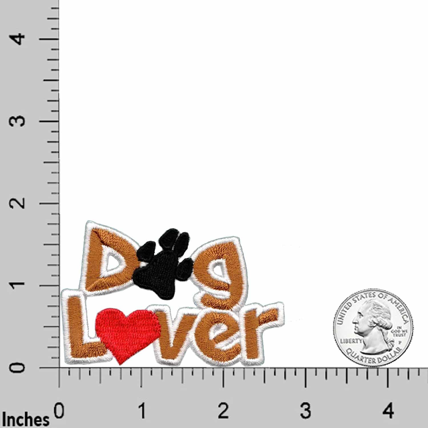Dog Lover Patches (2-Pack) Animal Embroidered Iron on Patch Appliques