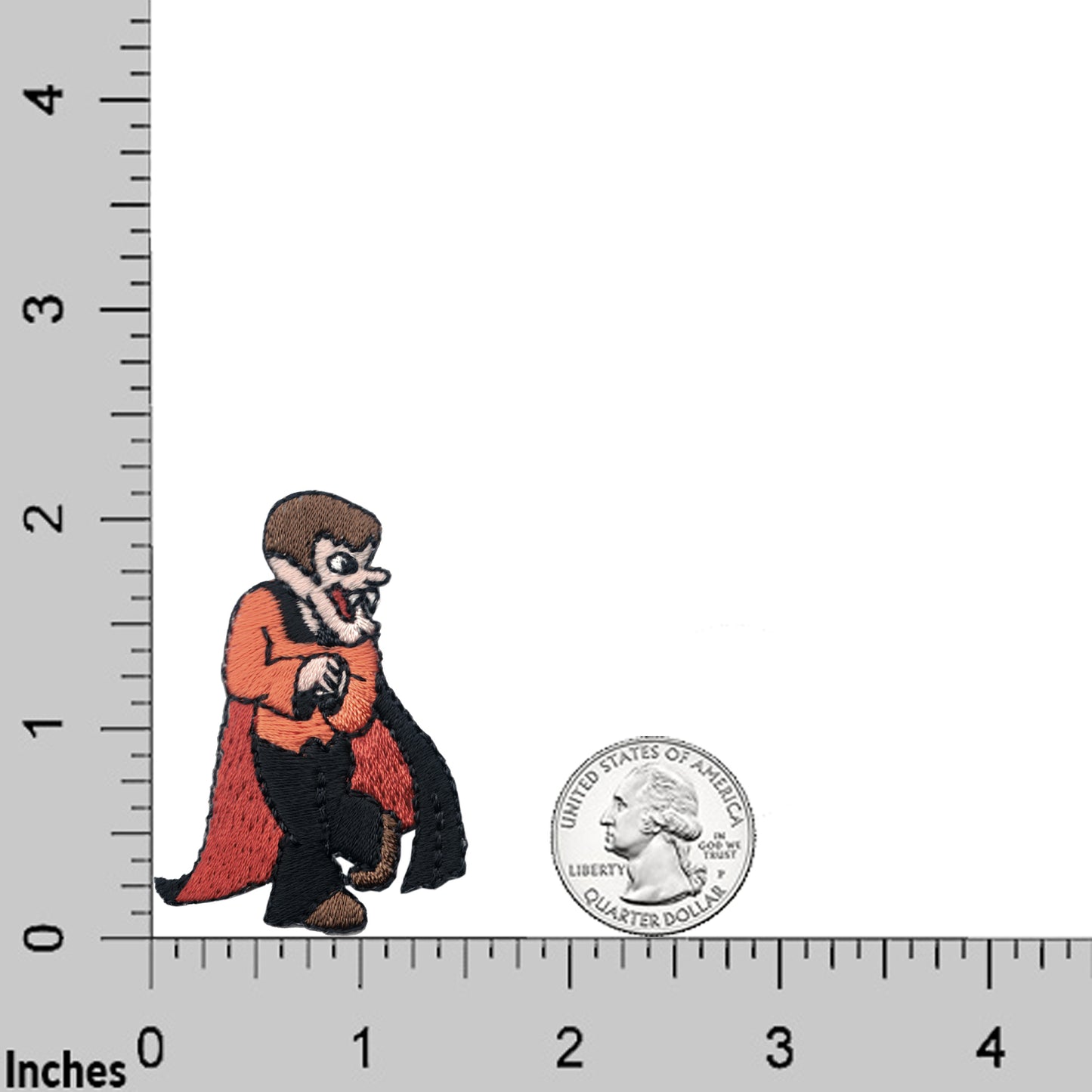 Count Dracula Iron On Halloween Patch Applique