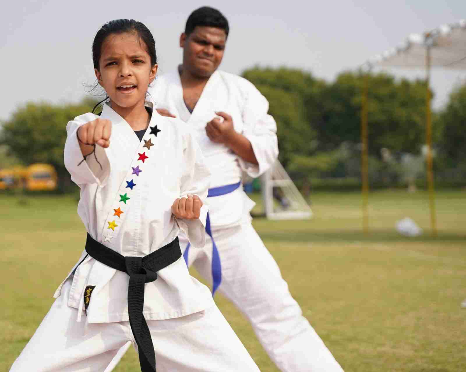 Karate school in delhi - 3 Inch Iron on Star Patches (5 Pack) - karate school in delhi.