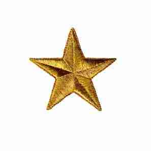 product 1 0 1031 gold 3 inch star patch