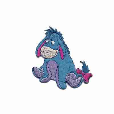 Winnie the Pooh's beloved Eeyore Iron on Patch embroidered patch.