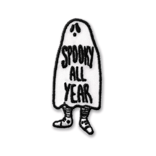 Spooky All Year Iron On Patch Embroidered Patch Applique.