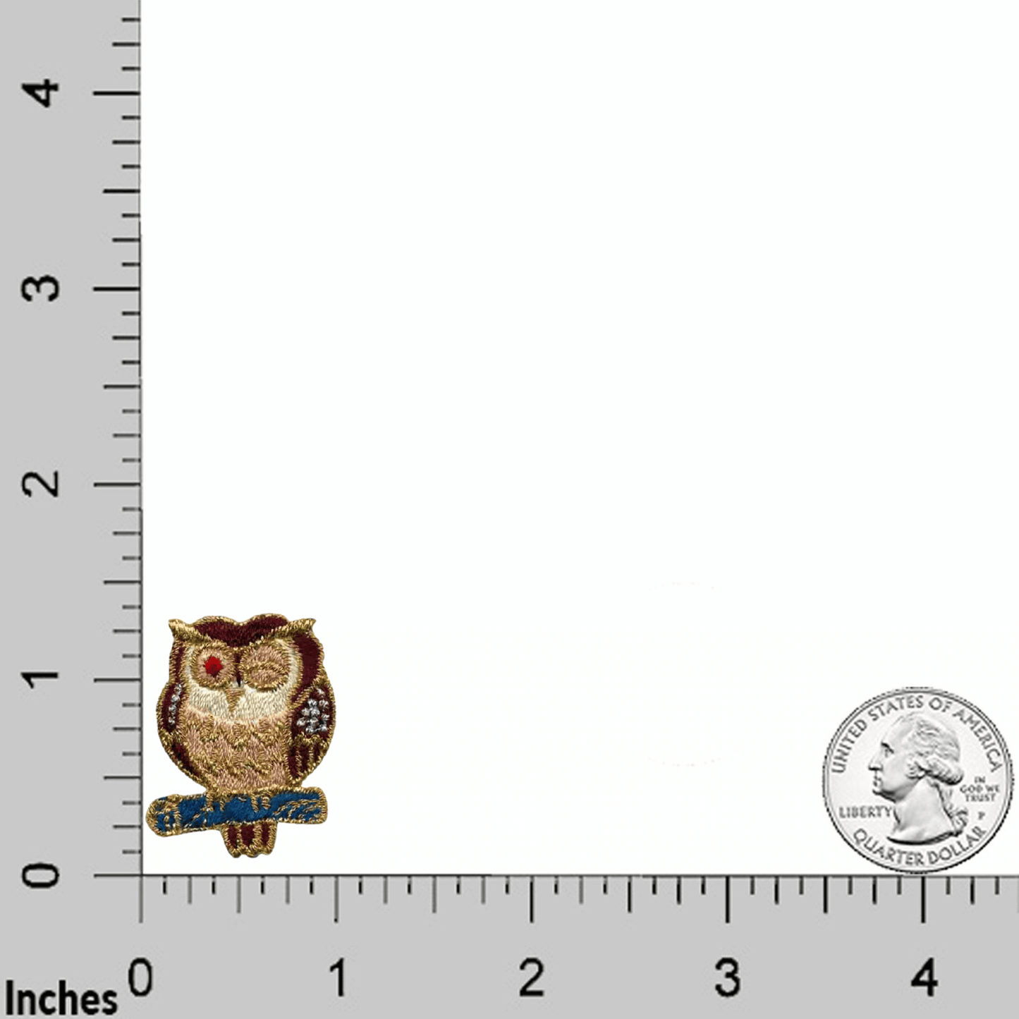 (5-Packs) Winking Owl Iron on Patch