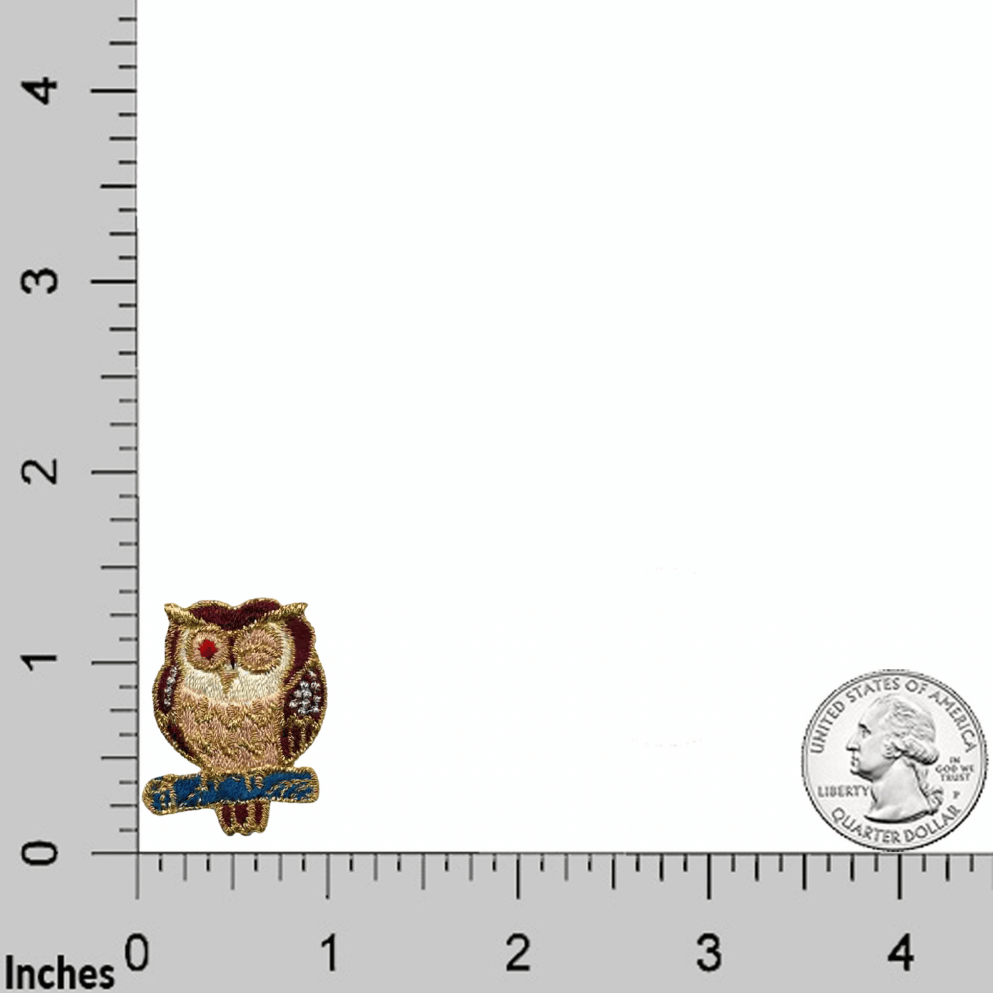 (5-Packs) Winking Owl Iron on Patch